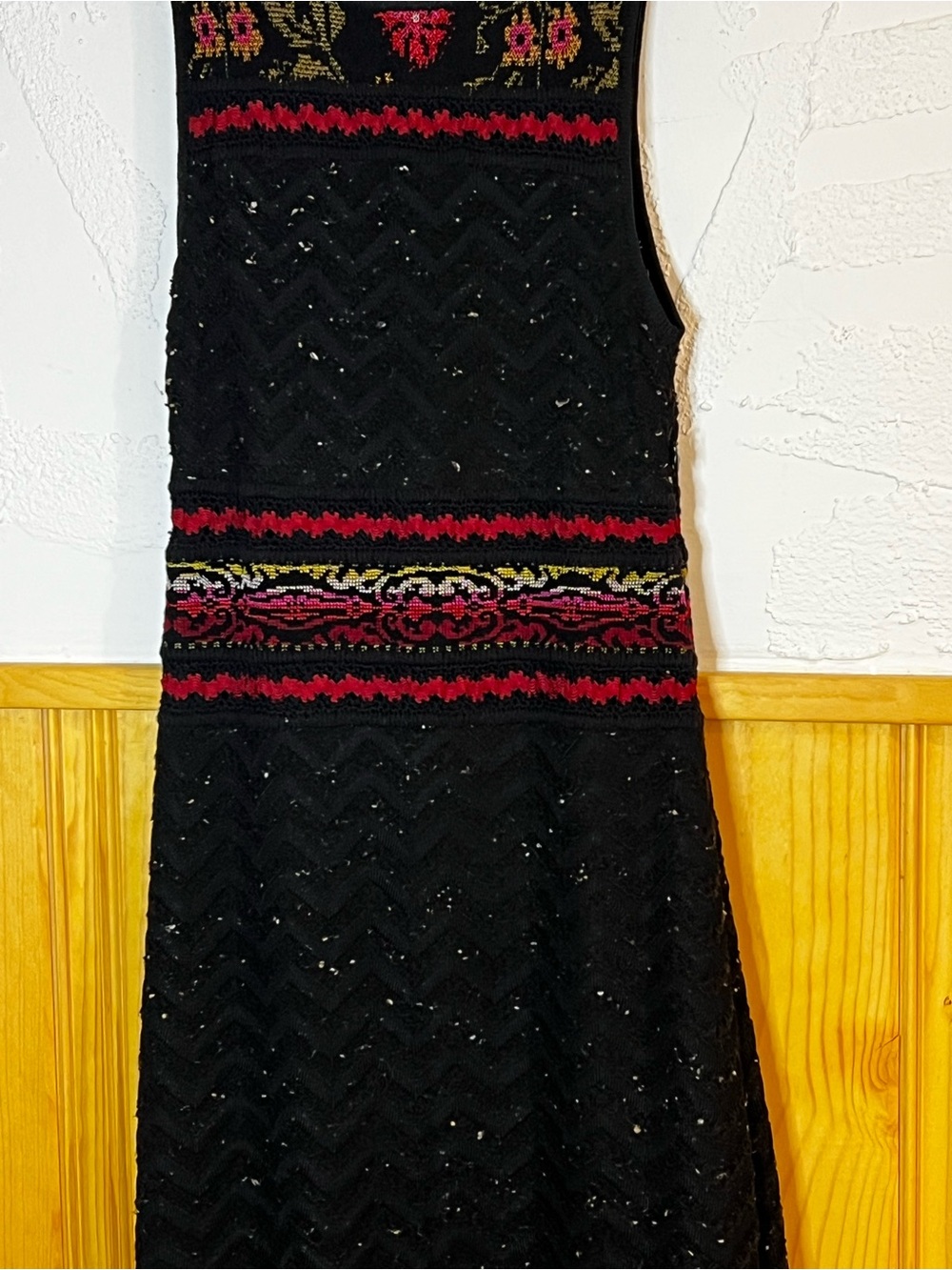 Cecilia Prado Rowan Black Knit Slit Maxi Sweater Dress Sz-S - Picture 3 of 11